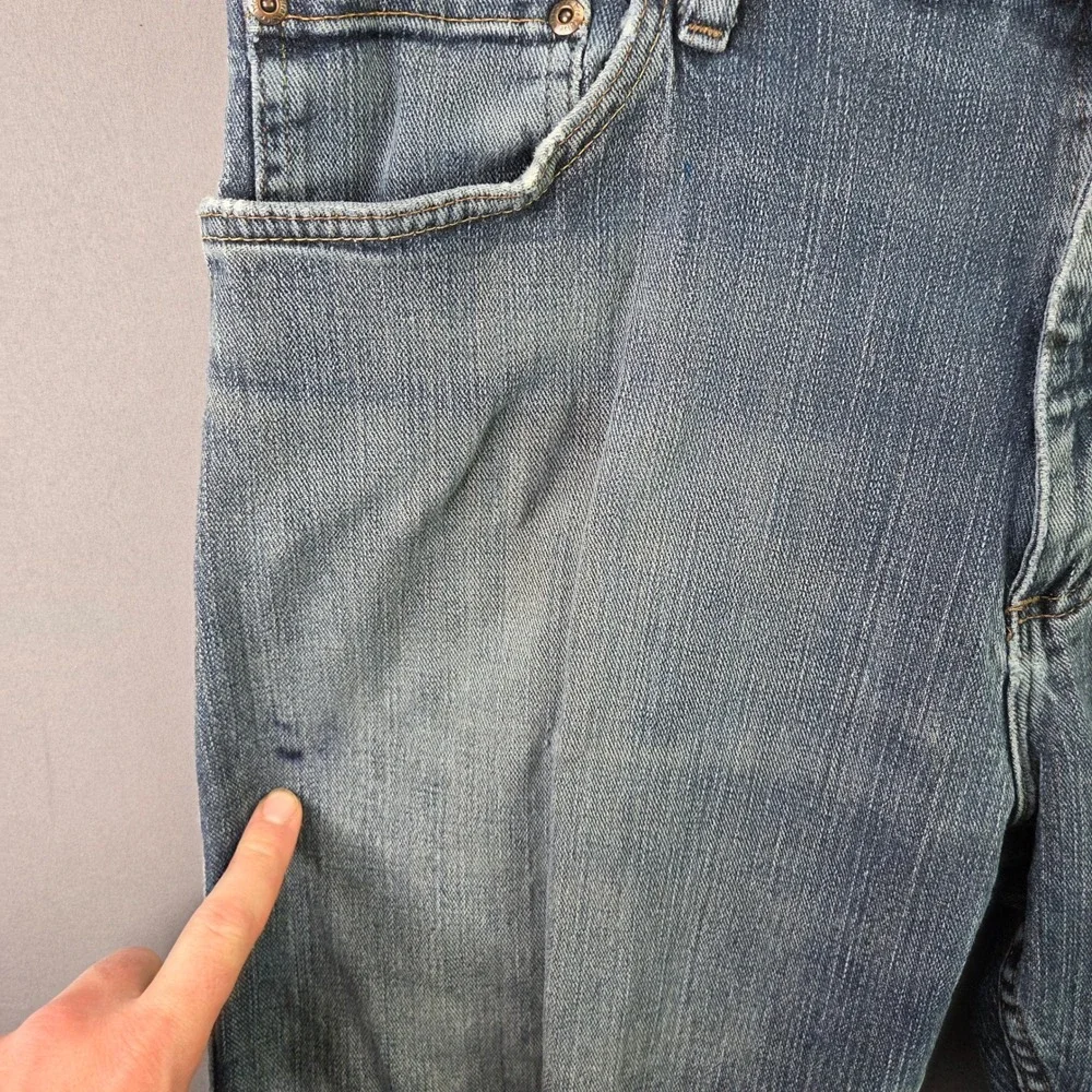 Wrangler Five Star Jeans Mens 36x29 Blue Straight Leg Premium Denim Pants - Picture 3 of 10